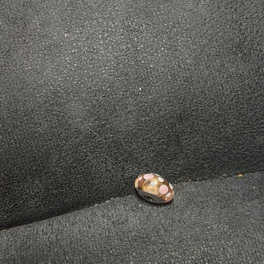 Pandora Brown and Pink Charm Bead